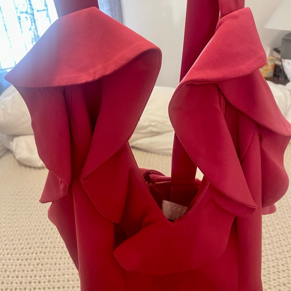 Keepsake Raspberry Pink Ruffle Sleeveless Dress - Picture 2 of 6
